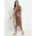 Picture of Delightful Cotton Tan Readymade Salwar Kameez