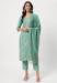 Picture of Cotton Dark Sea Green Readymade Salwar Kameez