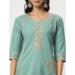 Picture of Cotton Dark Sea Green Readymade Salwar Kameez