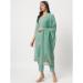 Picture of Cotton Dark Sea Green Readymade Salwar Kameez