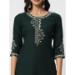 Picture of Enticing Cotton Sea Green Readymade Salwar Kameez