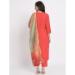 Picture of Bewitching Cotton Crimson Readymade Salwar Kameez