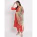 Picture of Bewitching Cotton Crimson Readymade Salwar Kameez