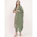 Picture of Cotton Dark Sea Green Readymade Salwar Kameez