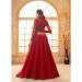 Picture of Enticing Net Dark Red Lehenga Choli