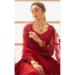 Picture of Enticing Net Dark Red Lehenga Choli