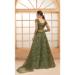 Picture of Gorgeous Net Dark Sea Green Lehenga Choli