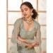 Picture of Wonderful Net Grey Lehenga Choli