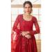 Picture of Splendid Net Fire Brick Lehenga Choli