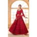 Picture of Appealing Net Fire Brick Lehenga Choli