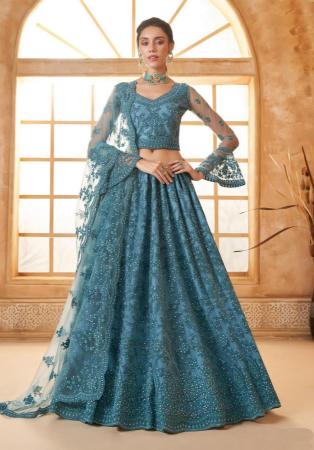 Picture of Sublime Net Dark Slate Grey Lehenga Choli