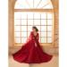 Picture of Shapely Net Maroon Lehenga Choli