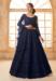 Picture of Statuesque Net Navy Blue Lehenga Choli