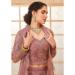 Picture of Good Looking Net Dark Olive Green Lehenga Choli