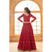 Picture of Sightly Net Maroon Lehenga Choli