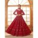 Picture of Sightly Net Maroon Lehenga Choli