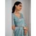 Picture of Alluring Satin & Silk Light Slate Grey Saree