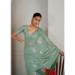 Picture of Good Looking Satin & Silk Dark Sea Green Saree