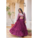 Picture of Statuesque Chiffon Purple Readymade Lehenga Choli