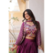 Picture of Statuesque Chiffon Purple Readymade Lehenga Choli