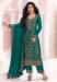 Picture of Bewitching Silk Teal Straight Cut Salwar Kameez