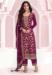 Picture of Admirable Silk Saddle Brown Straight Cut Salwar Kameez