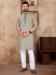 Picture of Well Formed Linen & Silk Dark Grey Kurtas