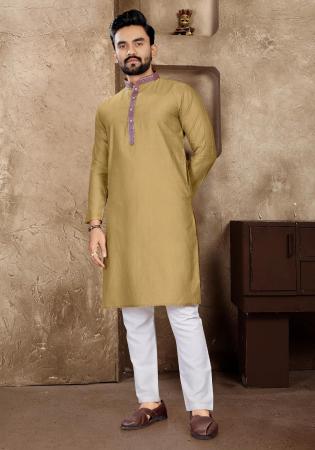 Picture of Splendid Linen & Silk Burly Wood Kurtas