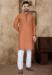 Picture of Charming Linen & Silk Dark Salmon Kurtas