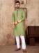 Picture of Beautiful Linen & Silk Dark Khaki Kurtas