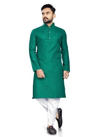 Picture of Radiant Cotton Teal Kurtas