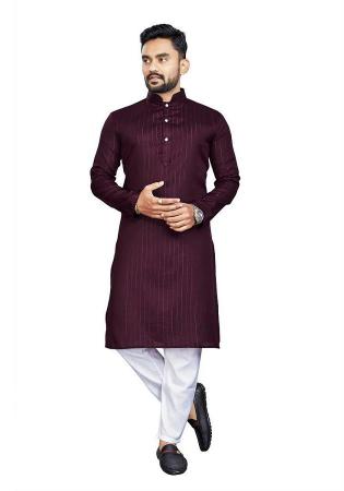 Picture of Beautiful Cotton Brown Kurtas