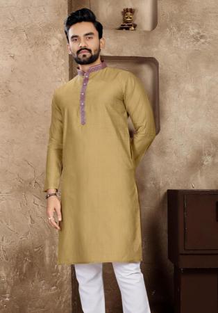 Picture of Nice Linen & Silk Burly Wood Kurtas