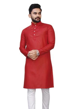 Picture of Radiant Cotton Crimson Kurtas