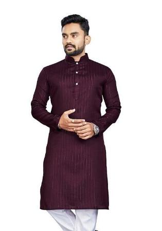 Picture of Statuesque Cotton Brown Kurtas