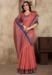 Picture of Comely Linen & Silk Light Coral Saree