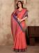 Picture of Comely Linen & Silk Light Coral Saree