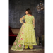 Picture of Magnificent Net Pale Golden Rod Anarkali Salwar Kameez