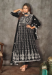 Picture of Splendid Net Black Anarkali Salwar Kameez