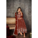 Picture of Sublime Net Maroon Anarkali Salwar Kameez