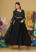 Picture of Pretty Georgette Black Anarkali Salwar Kameez