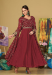 Picture of Graceful Georgette Maroon Anarkali Salwar Kameez