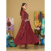 Picture of Graceful Georgette Maroon Anarkali Salwar Kameez