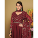 Picture of Graceful Georgette Maroon Anarkali Salwar Kameez