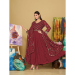 Picture of Graceful Georgette Maroon Anarkali Salwar Kameez