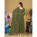 Picture of Georgette Dark Olive Green Anarkali Salwar Kameez