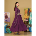 Picture of Pleasing Georgette Dark Violet Anarkali Salwar Kameez