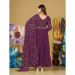 Picture of Pleasing Georgette Dark Violet Anarkali Salwar Kameez