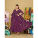 Picture of Pleasing Georgette Dark Violet Anarkali Salwar Kameez