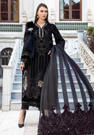 Picture of Pleasing Rayon Black Straight Cut Salwar Kameez